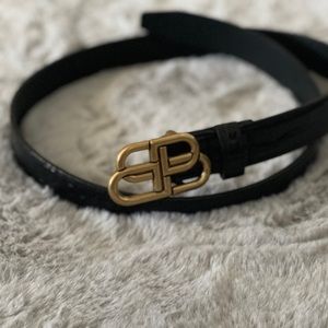 Balenciaga croc belt